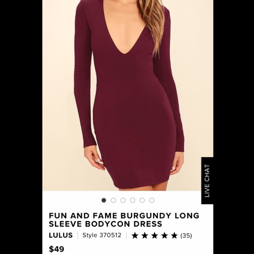 Burgundy Lulus Dress